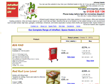 Tablet Screenshot of infrared-heater-radiant-electric-gas-kerosene.co.uk